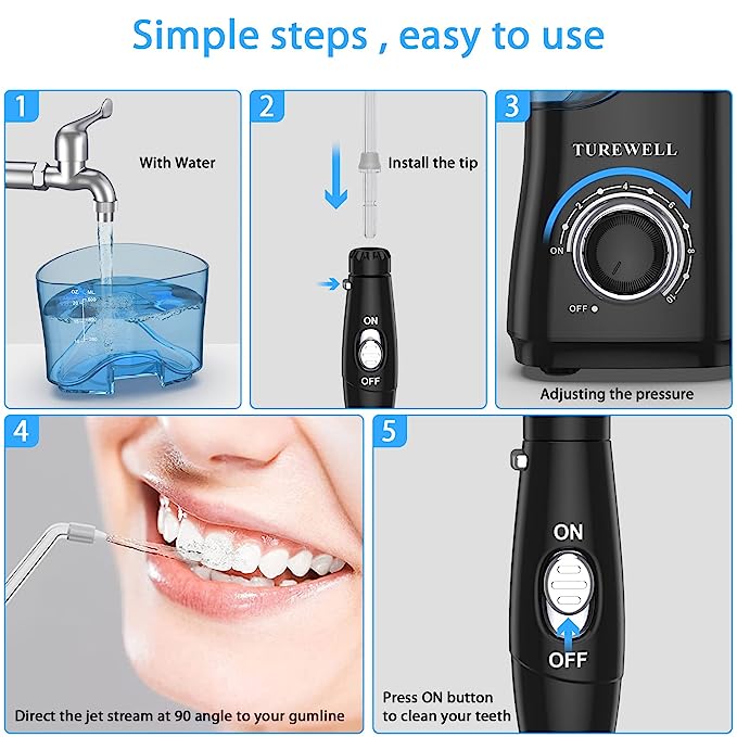 6 4 - Turewell Water Flossing Oral Irrigator: The Ultimate Solution for Oral Health