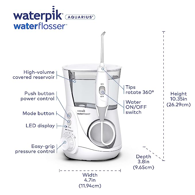 instrucciones 2 - Countertop Aquarius Waterpik Flosser: The Ultimate Oral Health Solution