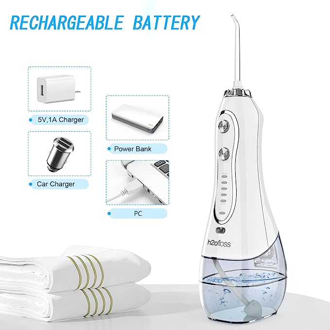 5 2 - Cordless Water Dental Flosser - H2ofloss Portable Oral Irrigator: Your Ultimate Oral Health Solution